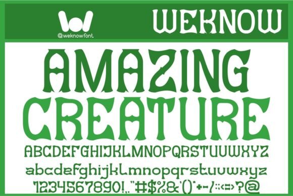 Amazing Creature: A Bold Display Typeface for Editorial Design