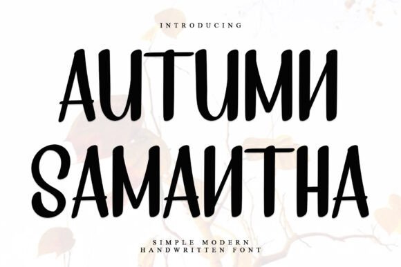 Autumn Samantha: The Perfect Display Font for Small Business Branding