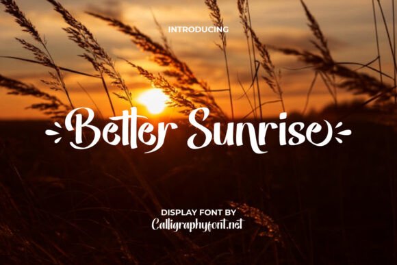 Better Sunrise: A Modern Display Typeface for Digital Design