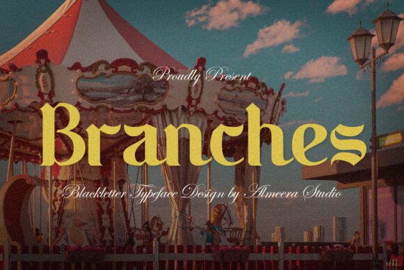 Branches: A Premium Blackletter Display Font for Bold Branding