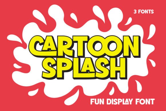 Cartoon Splash: The Bold Display Font for Fun Brand Identity