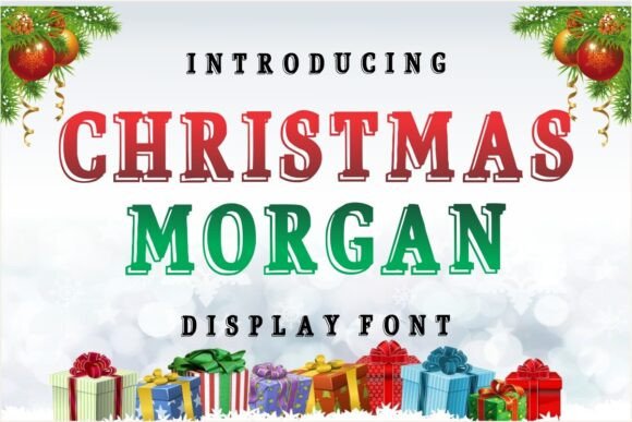 Christmas Morgan: The Elegant Snowy Display Font for Winter Crafts