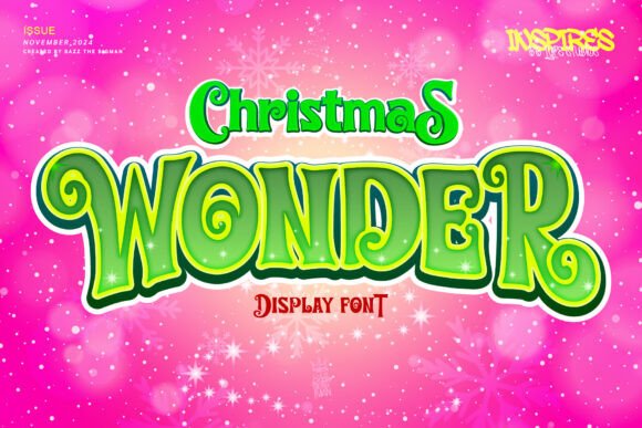 Christmas Wonder: The Festive Display Font for Holiday Creations