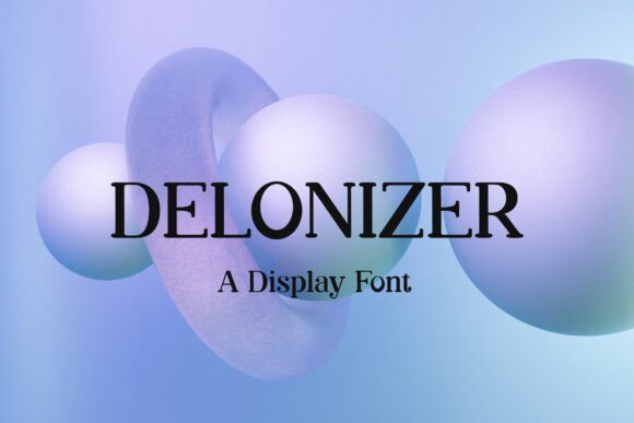 Delonizer: The Elegant Display Font for Handmade Creators