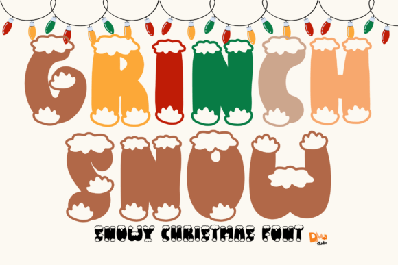 Grinch Snow: The Playful Winter Typeface for Makers