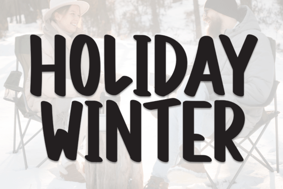 Holiday Winter: A Cheerful Handwritten Typeface for Festive Editorial Design