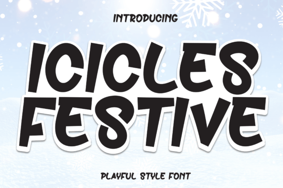 Icicles Festive: The Perfect Handwritten Display Font for Editorial Design