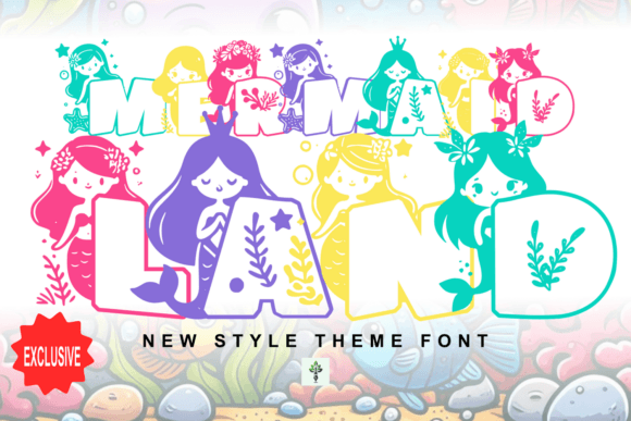 Mermaid Land: A Whimsical Display Font for Editorial Design