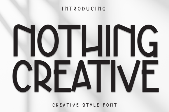 Nothing Creative: The Perfect Handwritten Display Font for Crafters