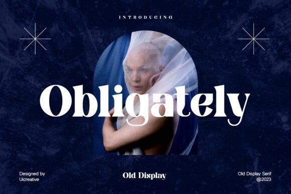 Obligately Display Typeface for Boutique Branding