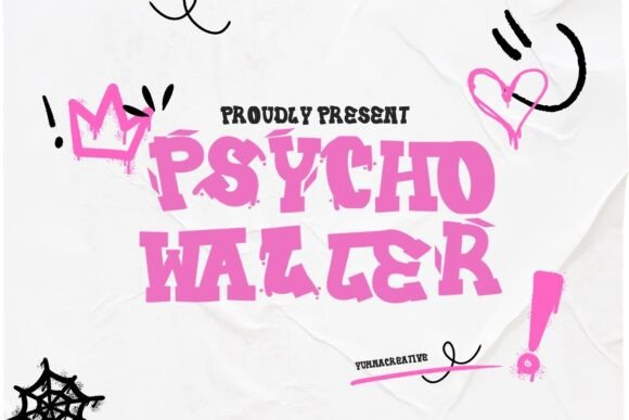 Psycho Waller: The Handwritten Display Font for Modern Web Design