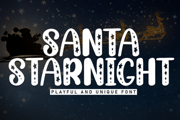 Santa Starnight: The Joyful Display Typeface for Editorial Design