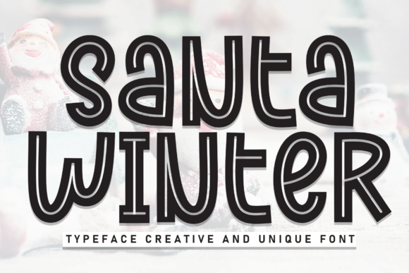 Santa Winter: The Handwritten Display Font for Cozy Editorial Design