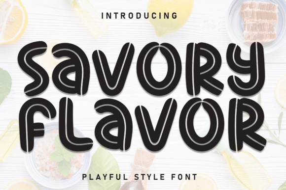Savory Flavor: The Handcrafted Display Font for Joyful Branding