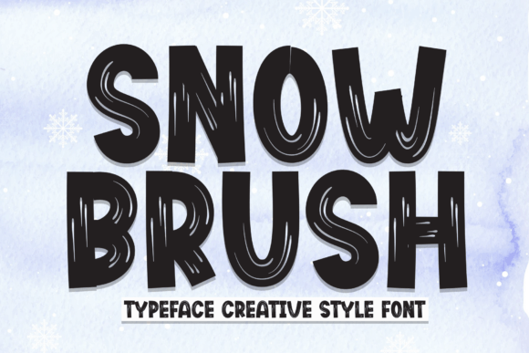 Snow Brush: A Bold Display Font for Creative Projects