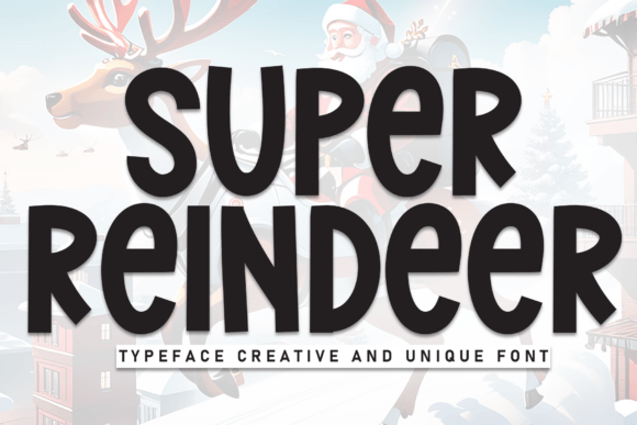 Super Reindeer: A Bold Display Font for Eye-Catching Web Design