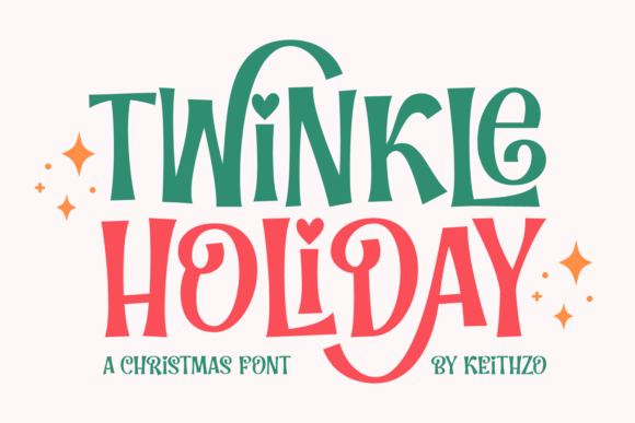 Twinkle Holiday: The Festive Display Font for Unique Brand Identity