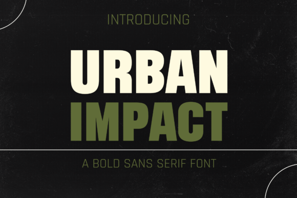 Urban Impact: The Bold Typeface for Modern Shop Branding