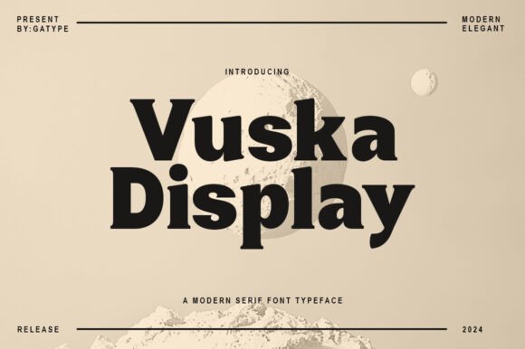 Vuska Display: The Modern Typeface for Elegant Branding