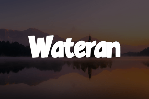 Wateran Typeface: A Dynamic Font for Fashion Campaigns