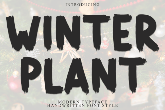 Winter Plant: The Bold Display Font for Handmade Branding